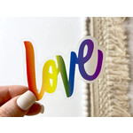 Big Moods Love Rainbow Clear Sticker