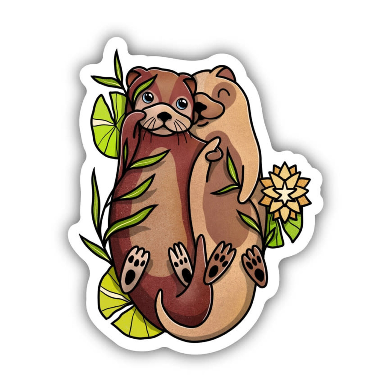 Big Moods Otter Love Sticker