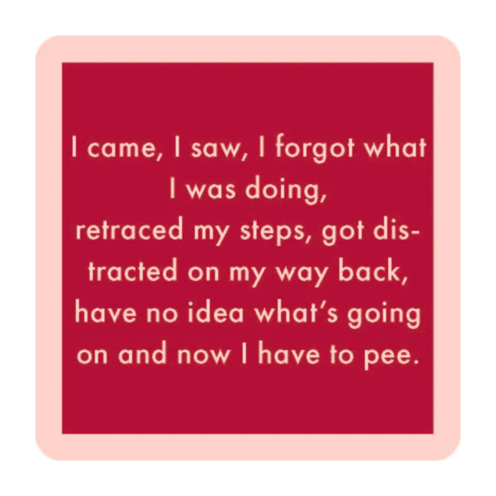 Drinks On Me I Came, I Saw Coaster