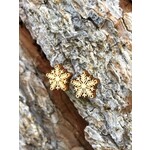 Green Tree Jewelry Snowflake Studs