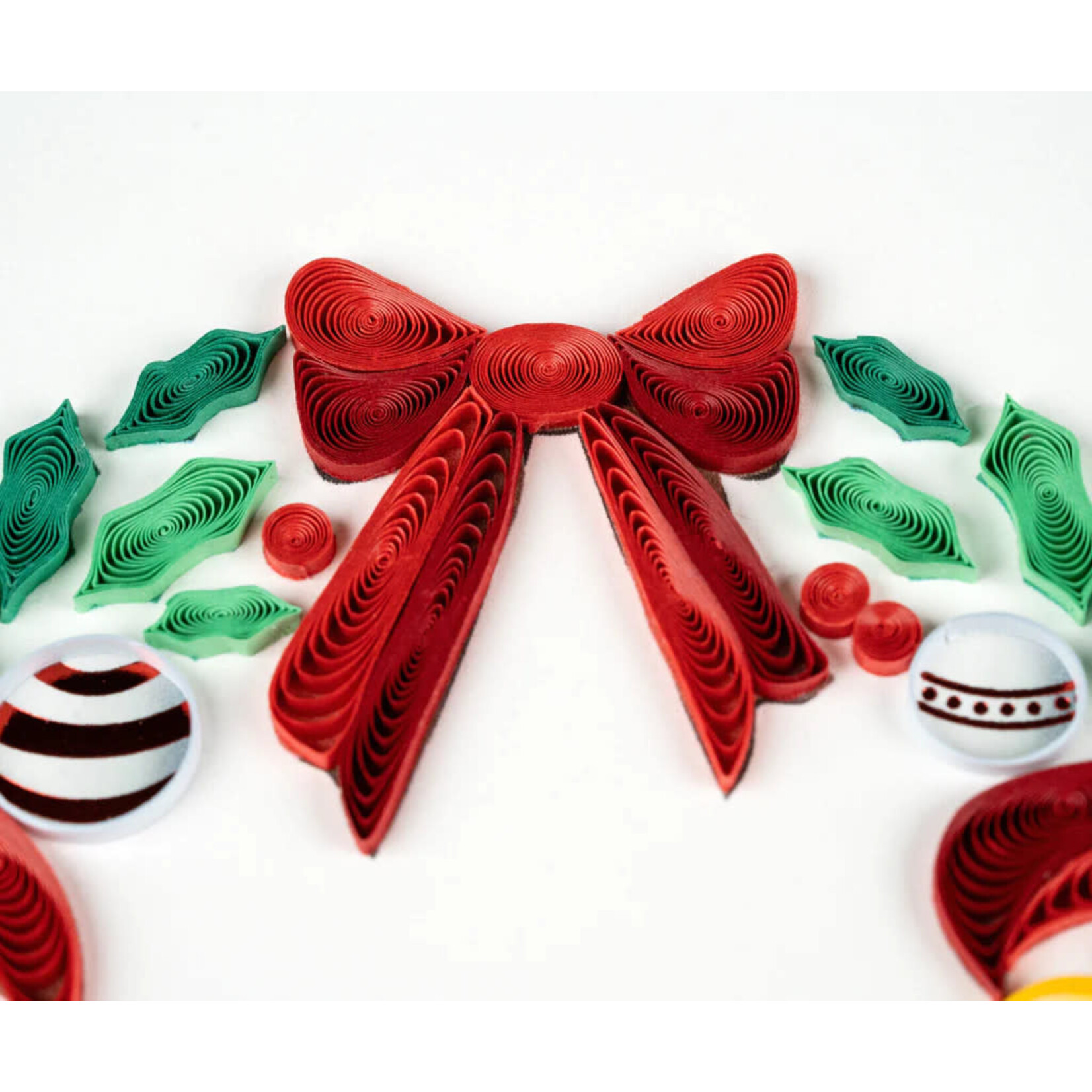 Quilling Cards Holiday Wreath Quilled Card