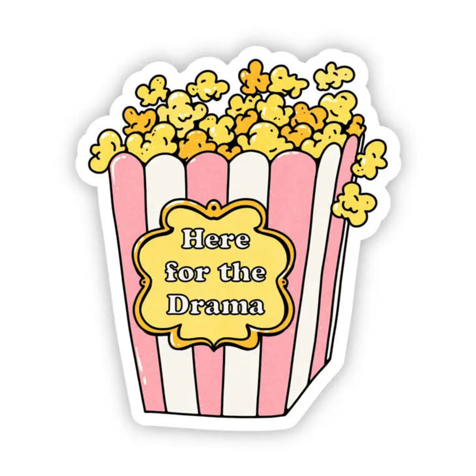 Big Moods Here For The Drama Sticker