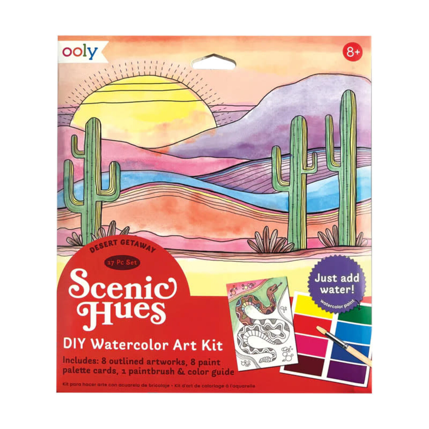 Ooly Desert Getaway Scenic Hues Watercolor Kit