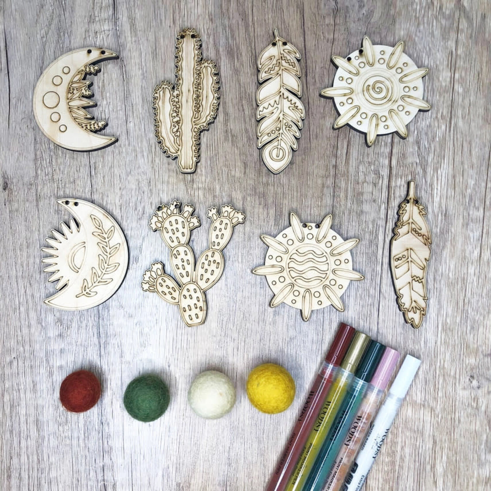 The Woodsy Craft Co The Boho Garland Kit