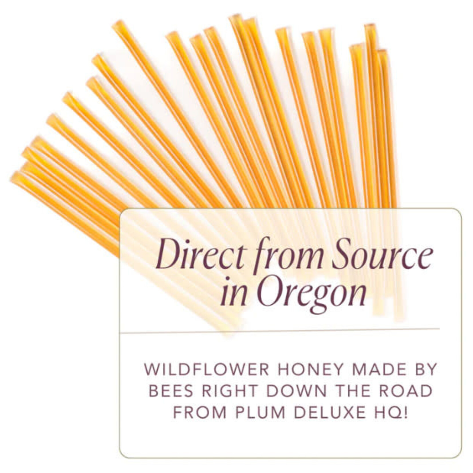 Plum Deluxe Tea Oregon Wildflower Honey Sticks 20 Pack