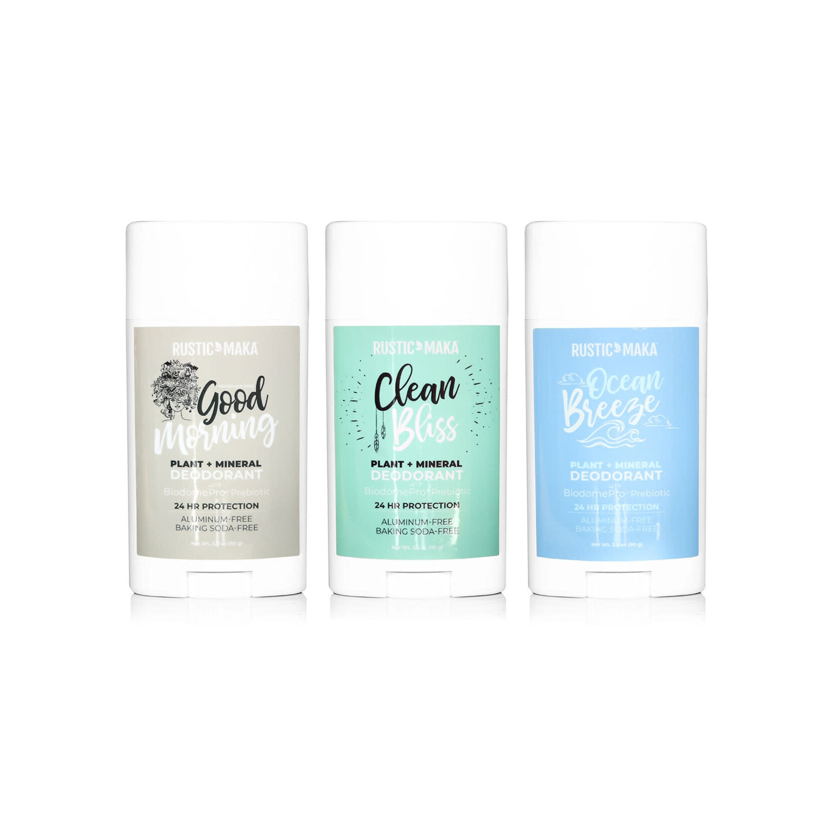 Rustic MAKA Baking Soda Free Prebiotic Natural Deodorant