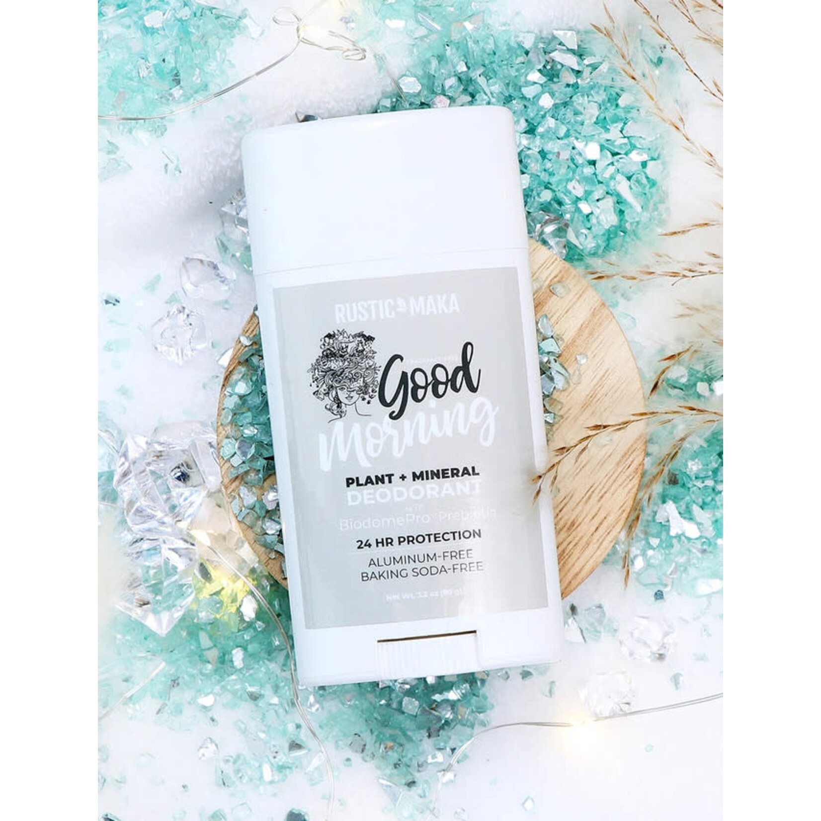 Rustic MAKA Baking Soda Free Prebiotic Natural Deodorant