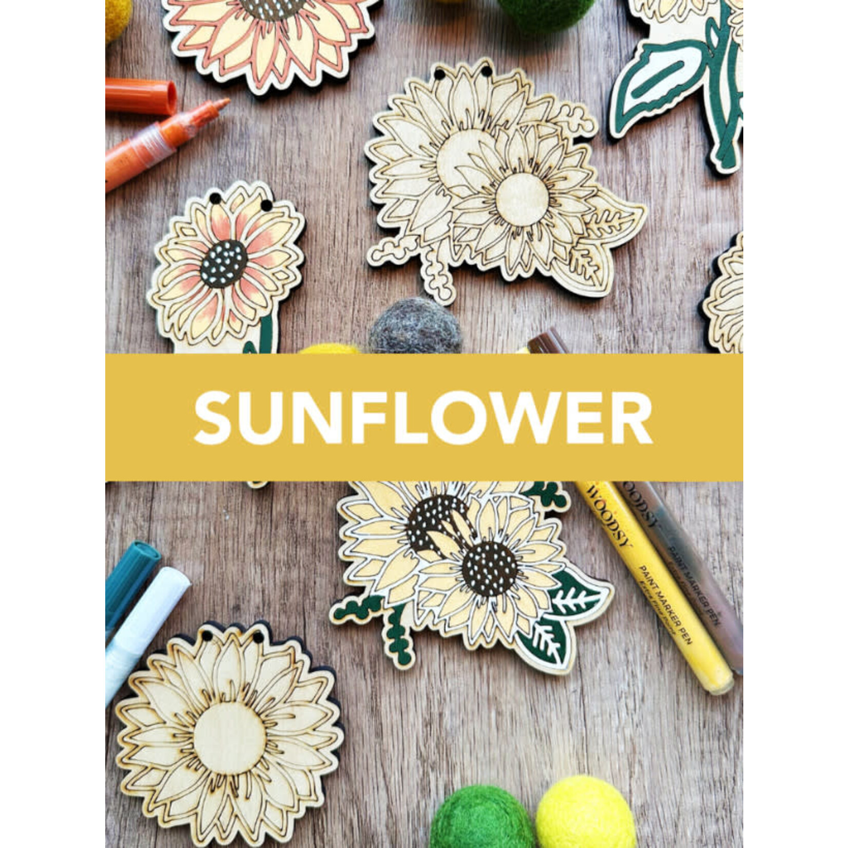 The Woodsy Craft Co The Sunflower Garland Kit