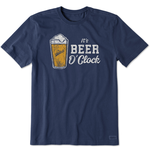 Life is Good It's Beer O'Clock Crusher Tee