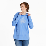 Life is Good Lotus Breathe Crusher-FLEX Hoodie Tunic