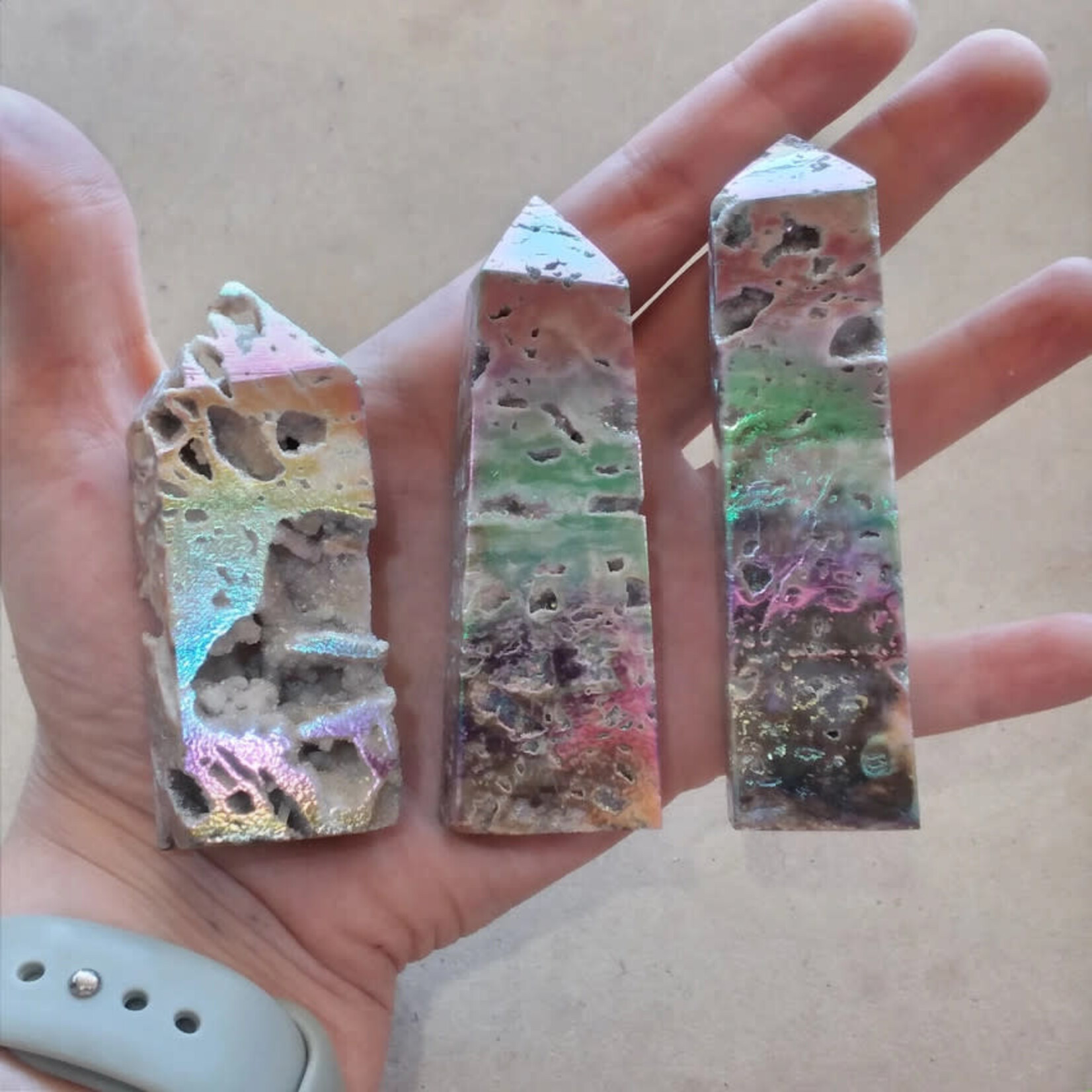 Keystone Crystals Druzy Angel Aura Sphalerite Tower