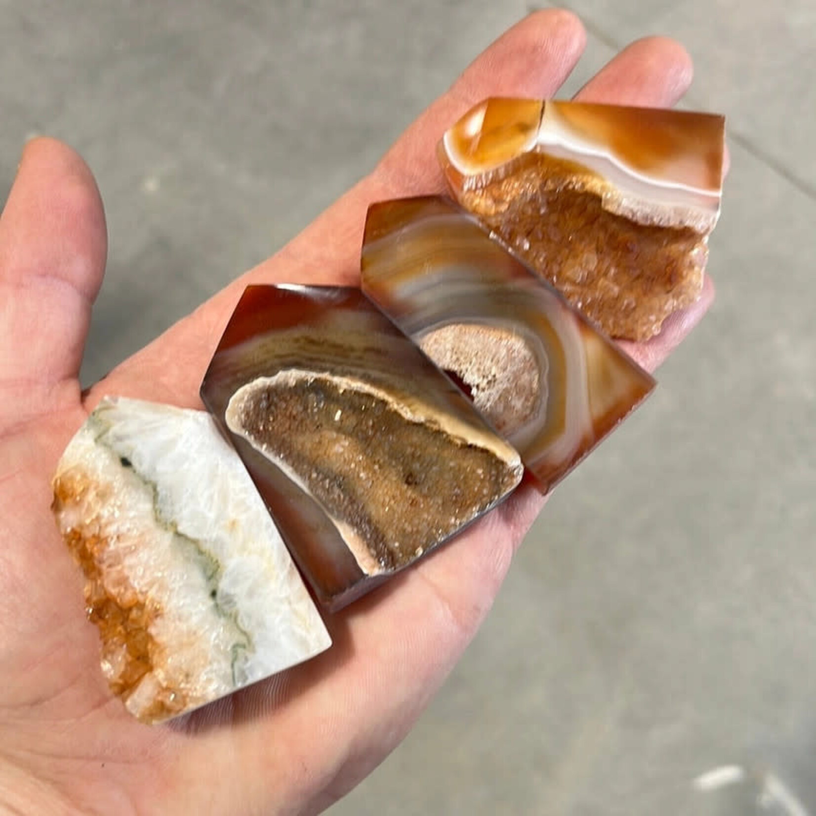 Keystone Crystals Druzy Carnelian Tower