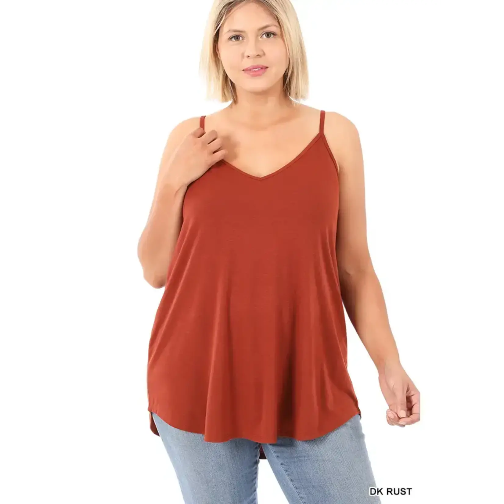 Zenana Dark Rust Reversible Cami