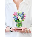 Freshcut Paper Mini Lilies & Lupines Pop Up Bouquet