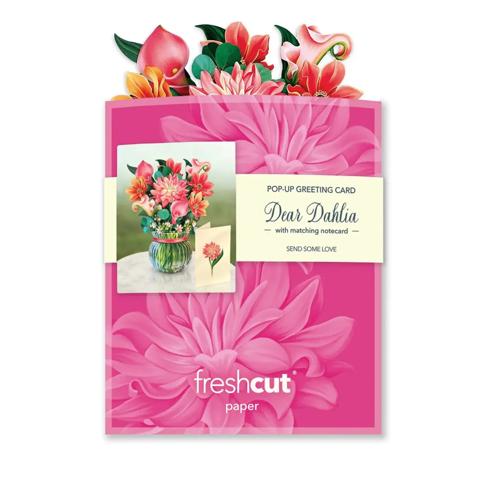 Freshcut Paper Mini Dear Dahlia Pop Up Bouquet