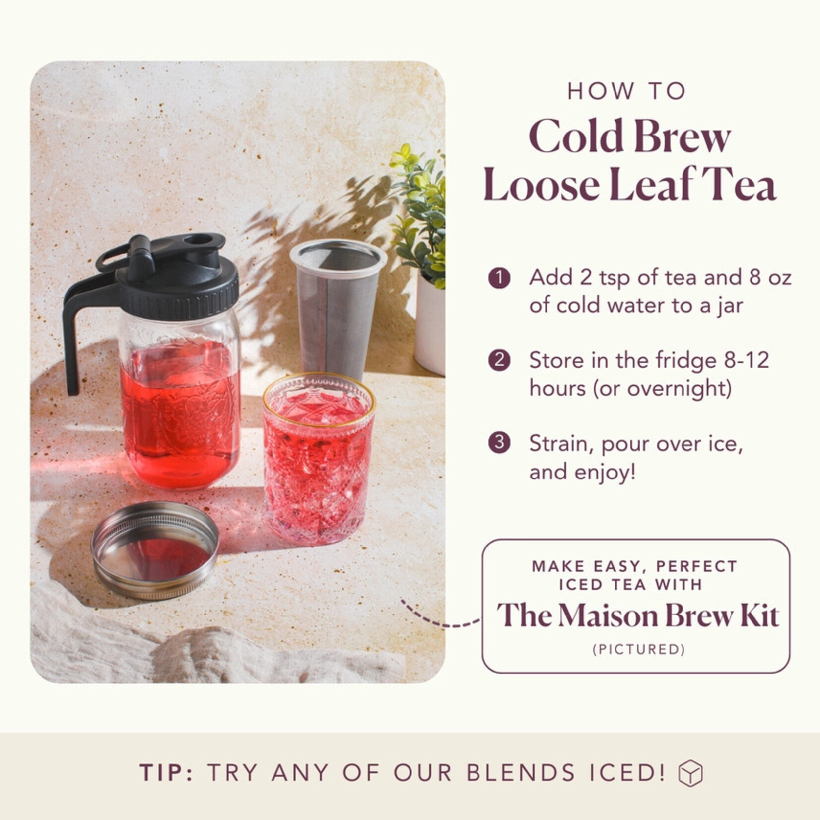 Plum Deluxe Tea Buttery Shortbread Herbal Tea