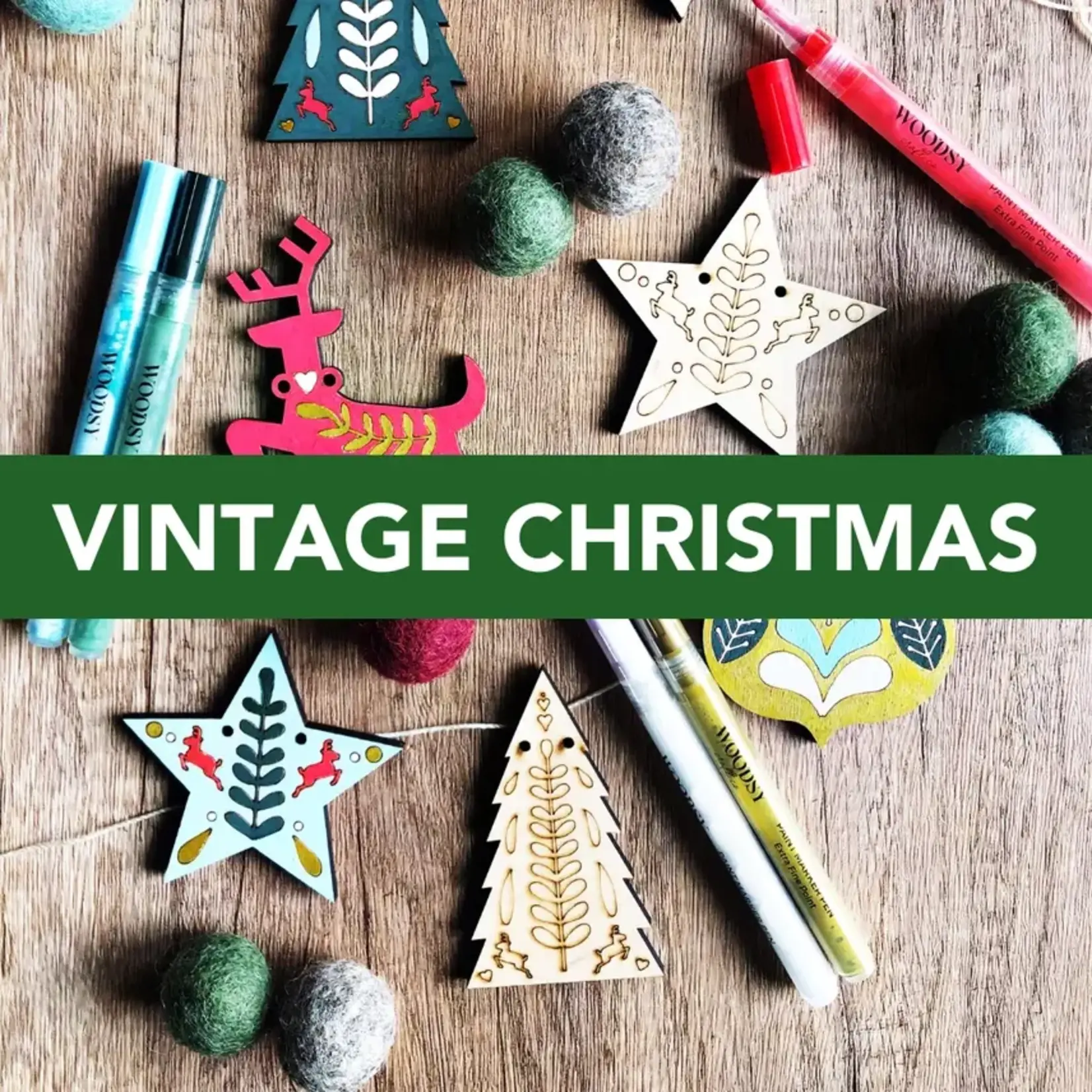 The Woodsy Craft Co The Vintage Christmas Garland Kit