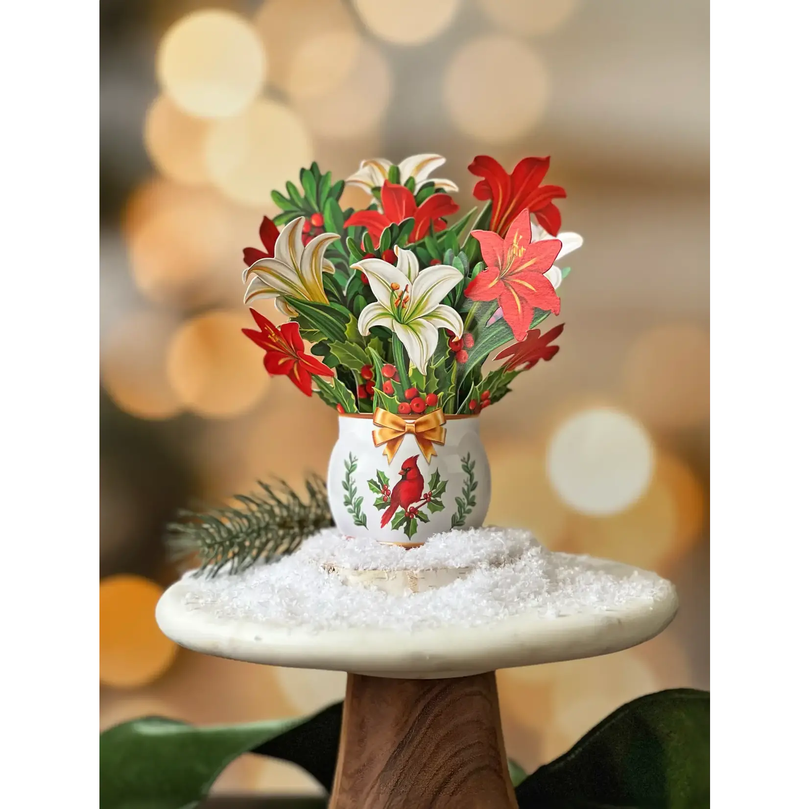 Freshcut Paper Mini Winter Joy Pop Up Bouquet