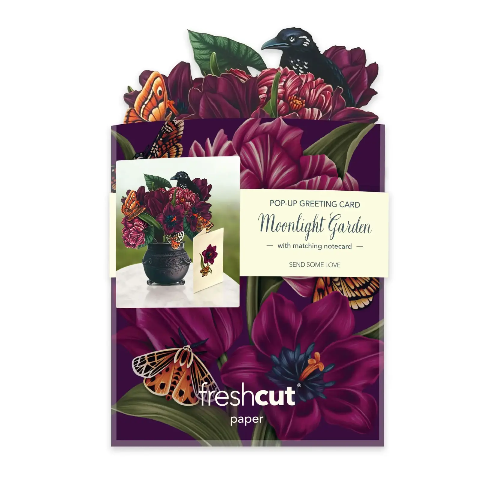 Freshcut Paper Mini Moonlight Garden Pop Up Bouquet