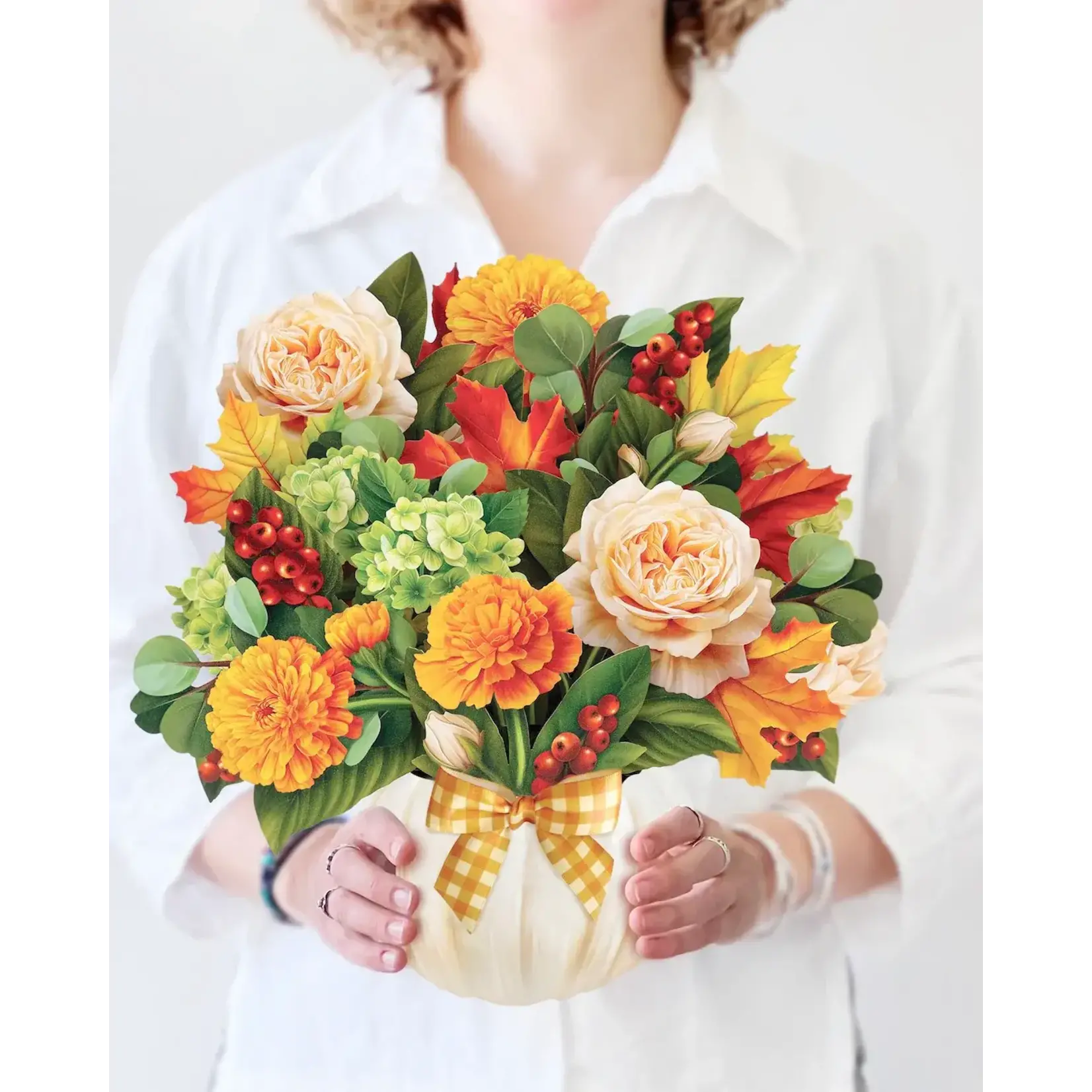 Freshcut Paper Pumpkin Spice Pop Up  Bouquet