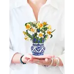 Freshcut Paper Mini English Daffodils Pop Up Bouquet