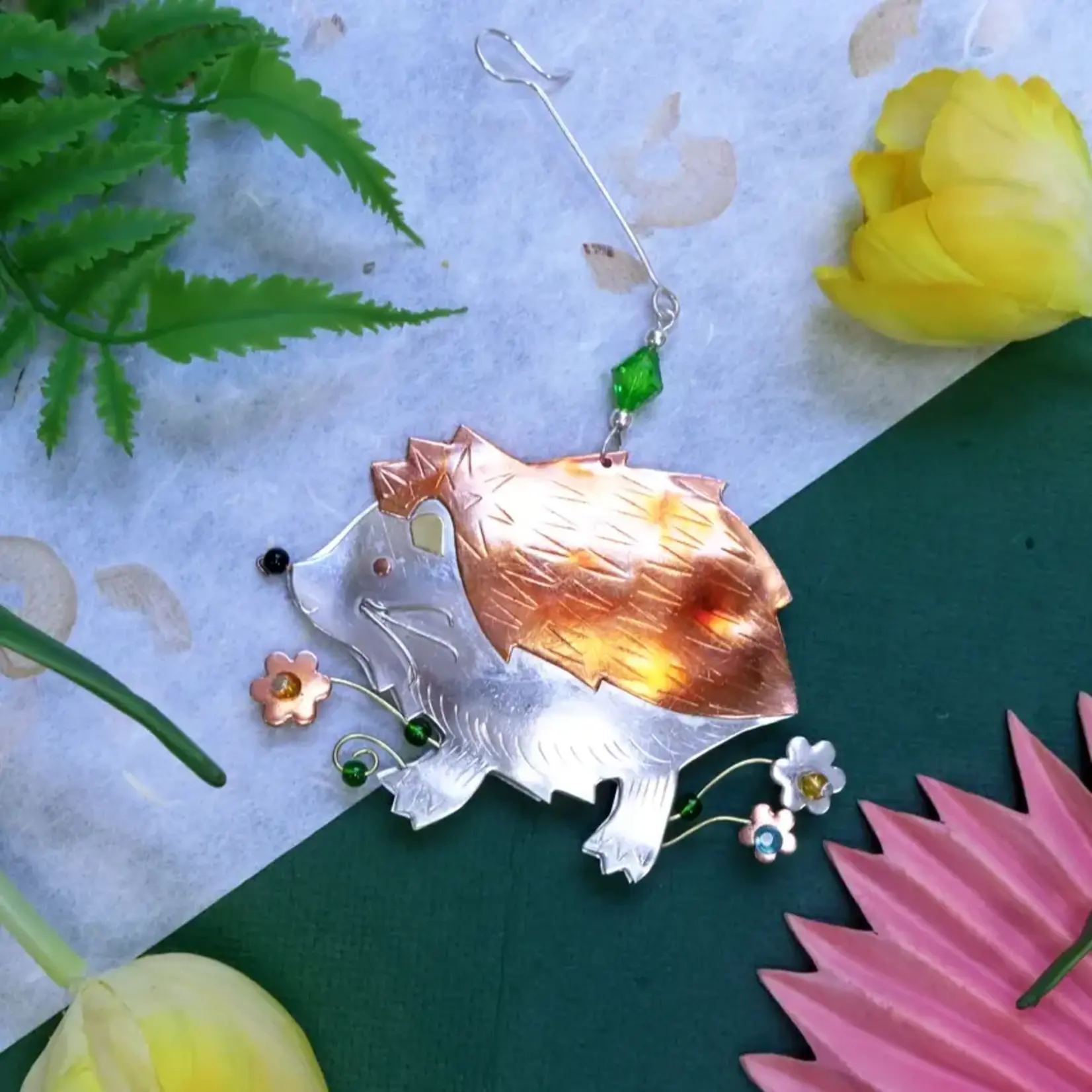 Pilgrim Imports Spring Hedgehog Ornament