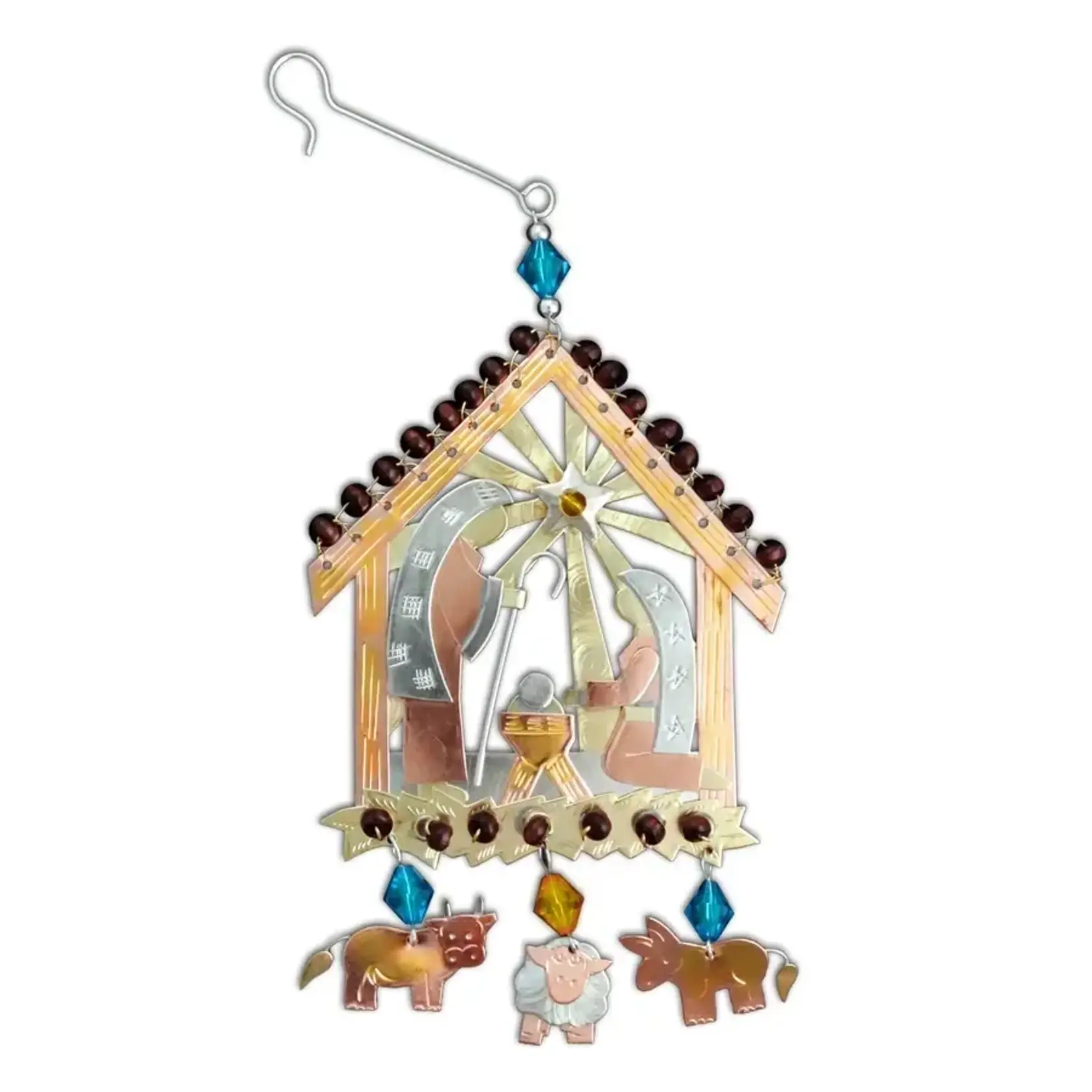 Pilgrim Imports Peaceful Manger Ornament