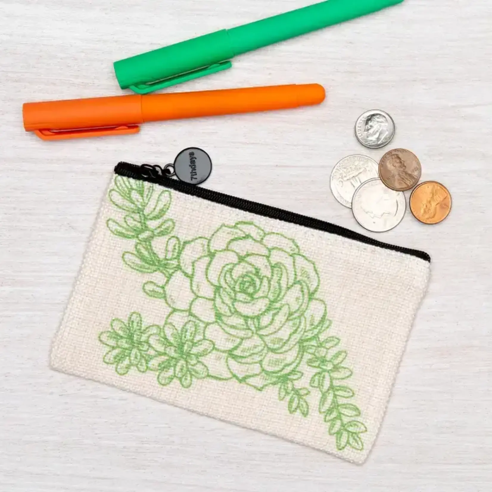 Counter Couture Succulents Zipper Pouch