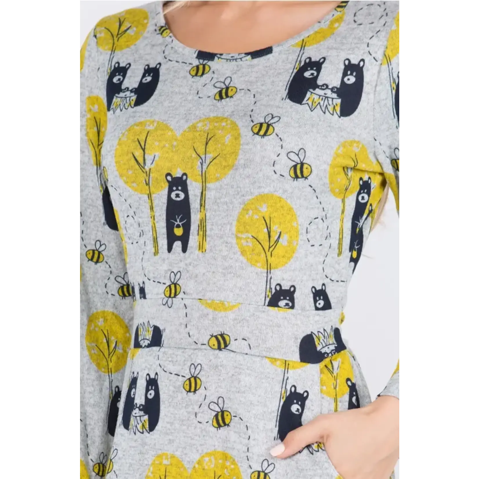 SM Wardrobe Honey Bee Tunic Dress
