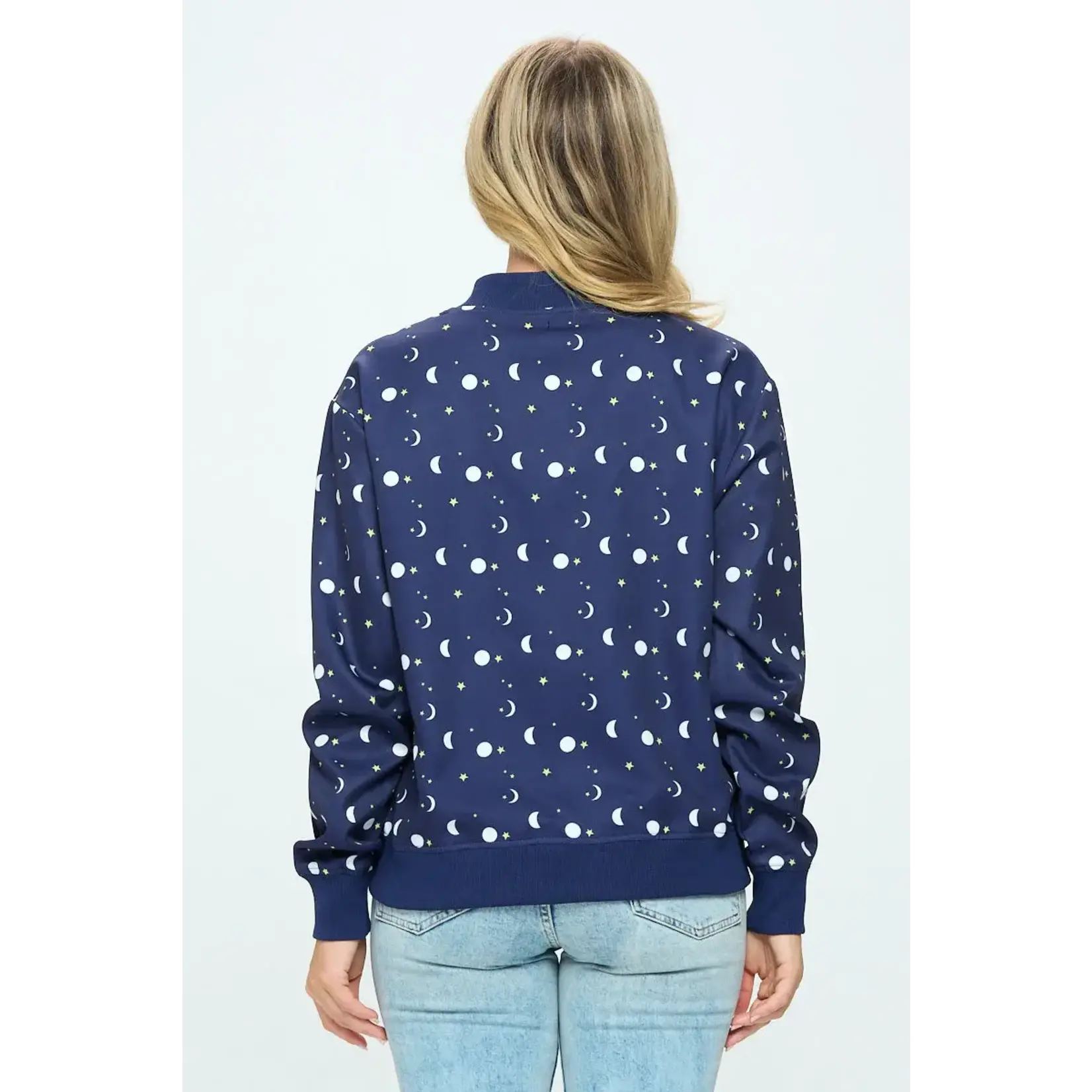 SM Wardrobe Moon & Stars Bomber Jacket