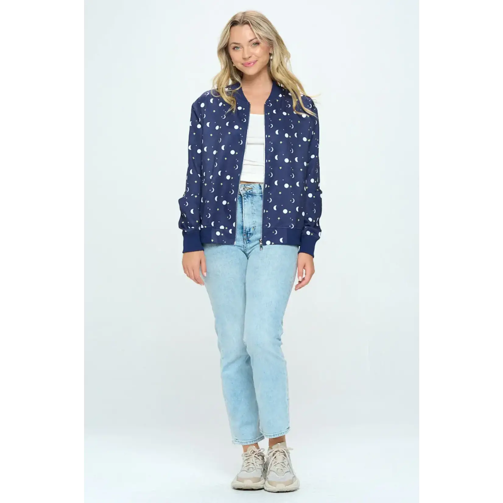 SM Wardrobe Moon & Stars Bomber Jacket