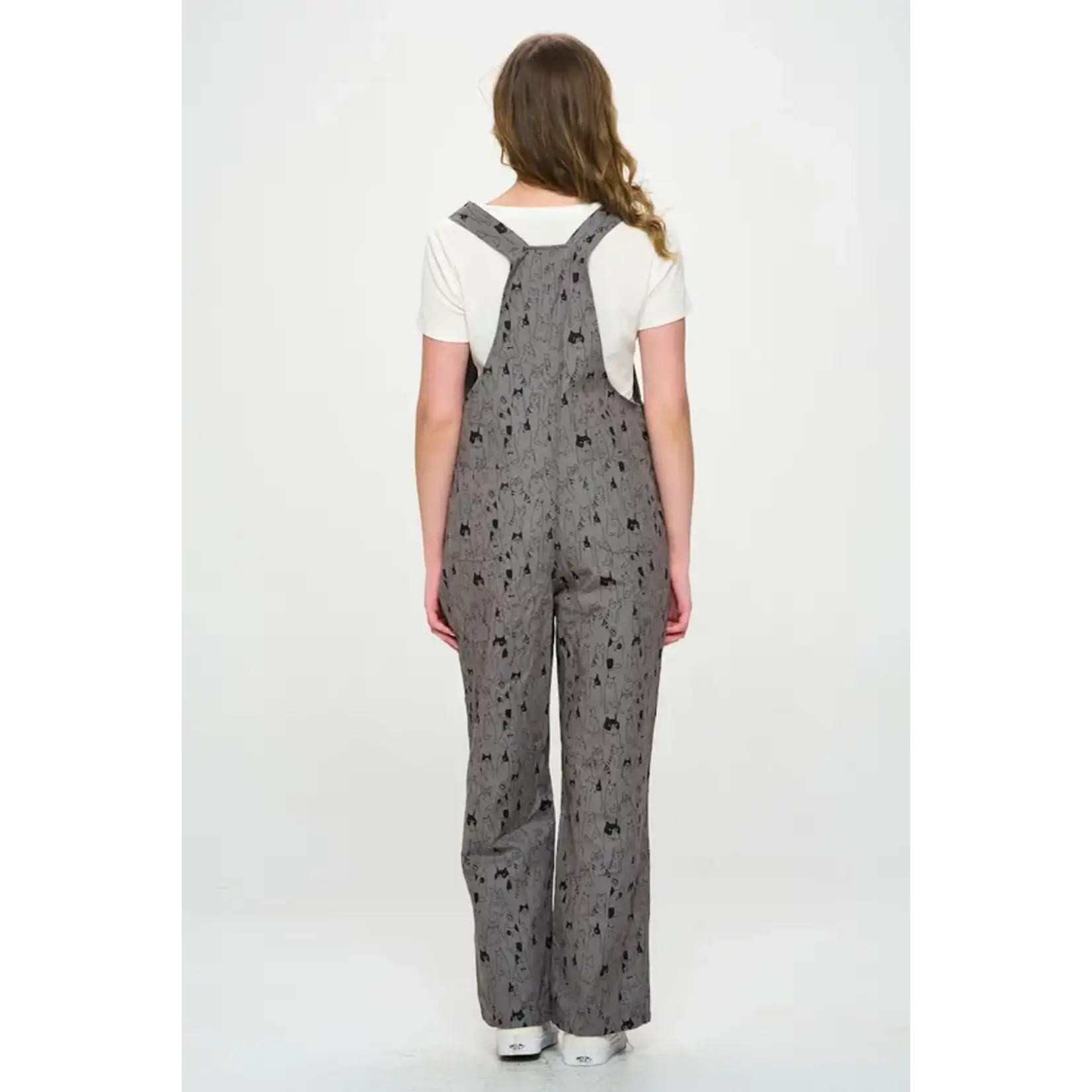 SM Wardrobe Multi Cat Print Overalls