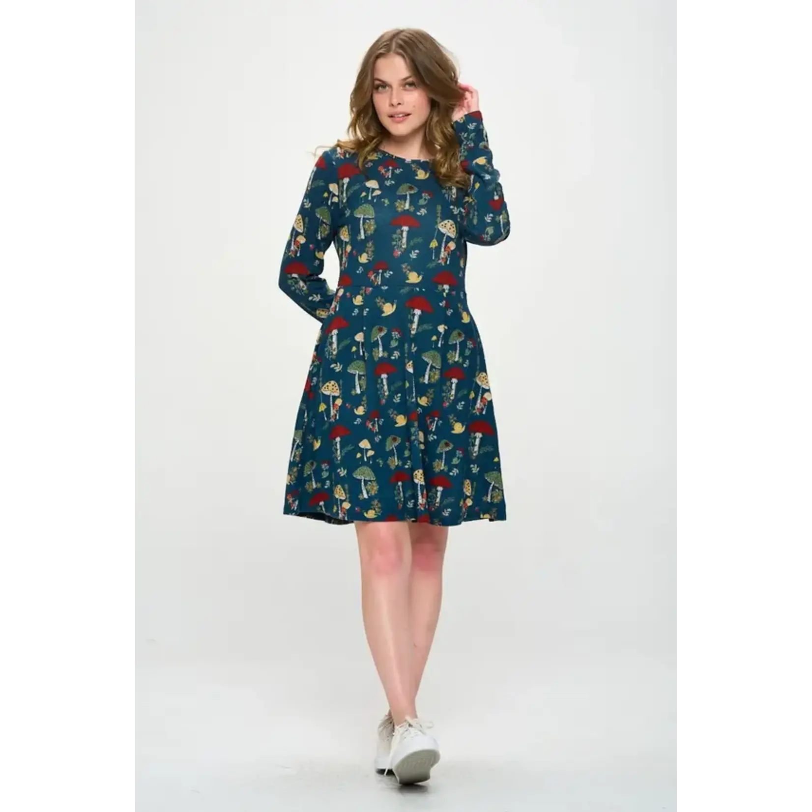 SM Wardrobe Mushroom Print Tunic Dress