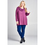 Emerald Collection Violet Hacci Cowl Neck Top