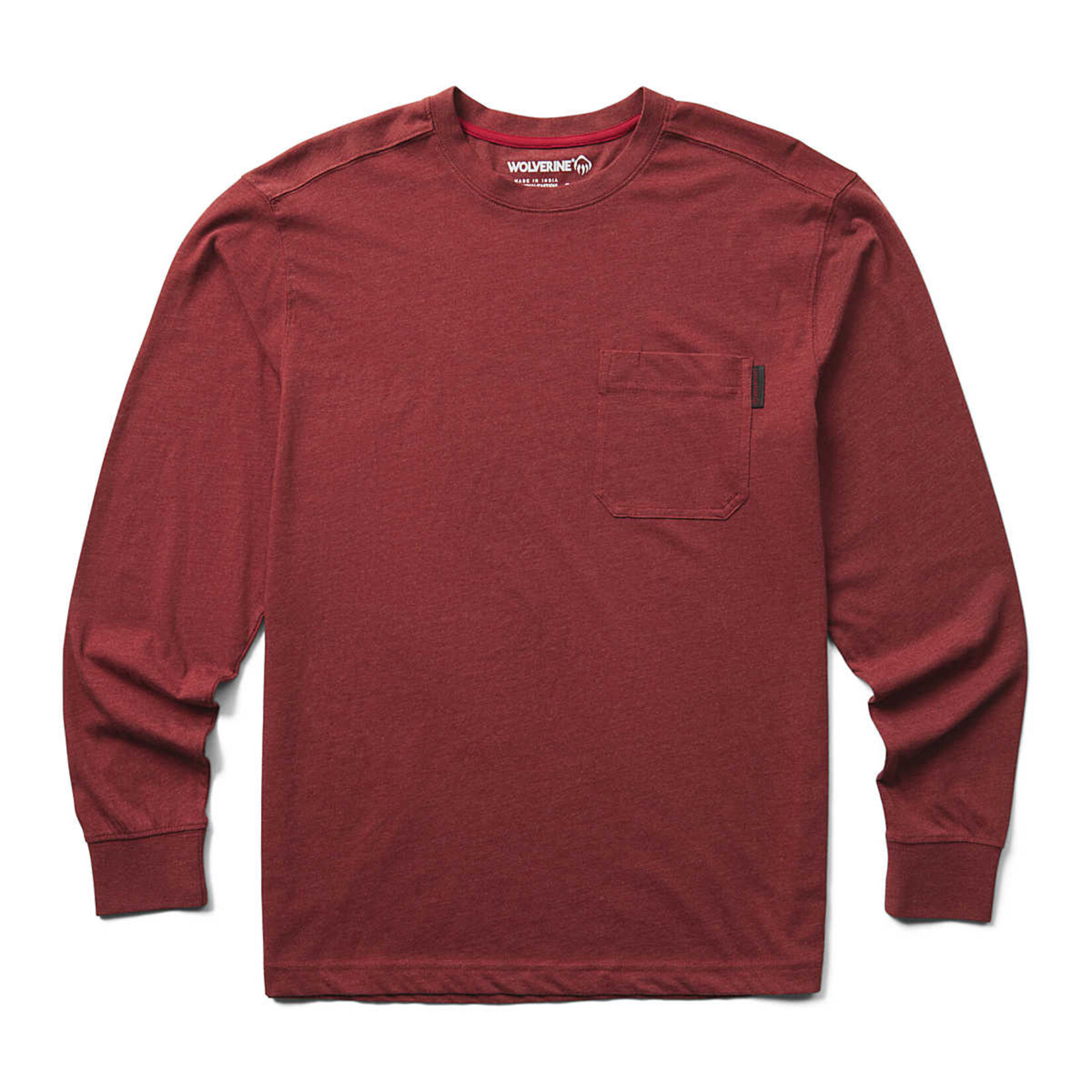 Wolverine Garnet Classic Long Sleeve Pocket Tee