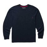Wolverine Navy Classic Long Sleeve Pocket Tee