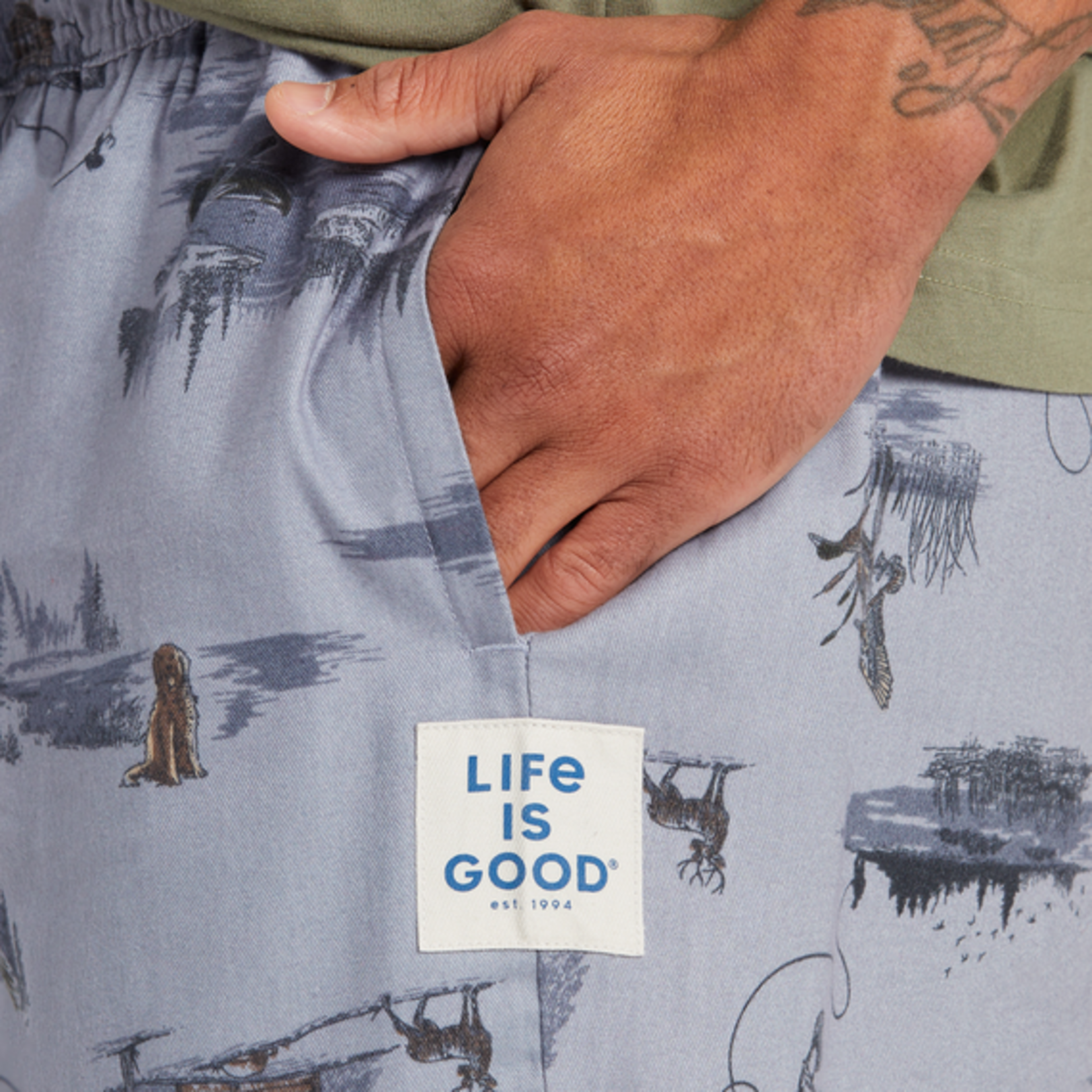 Life is Good Fishing Classic Sleep Pants