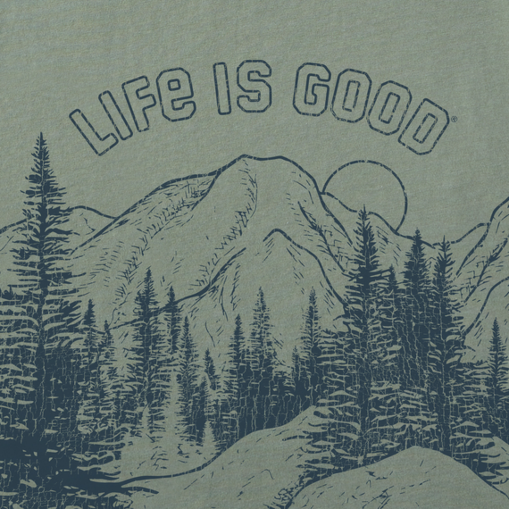 Life is Good Great Outdoors Simply True Fleece Crew