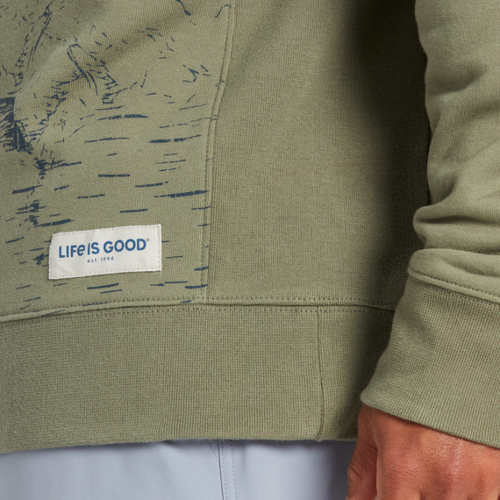 Life is Good Great Outdoors Simply True Fleece Crew
