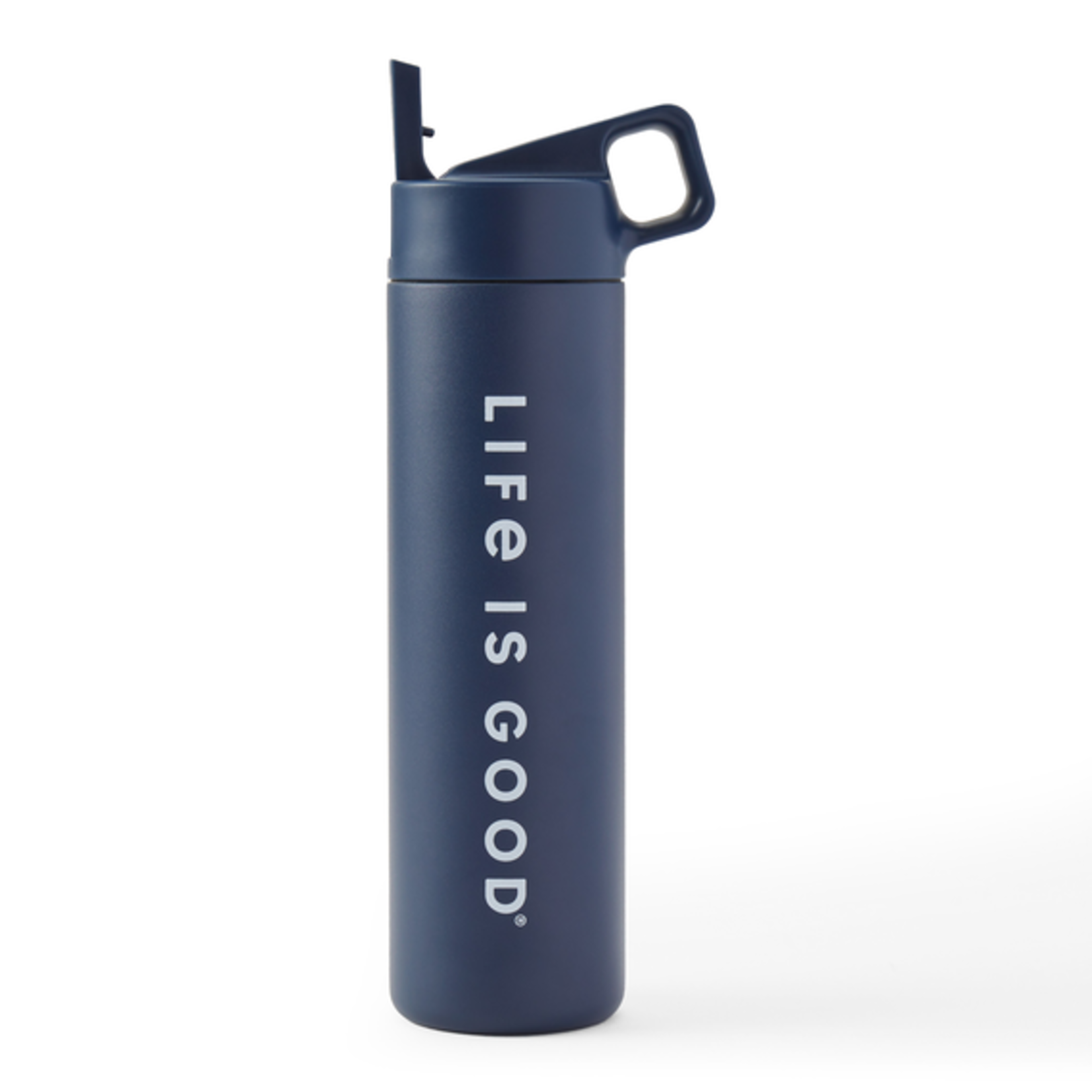 Life is Good 20oz. LIG Wordmark Straw Top Water Bottle