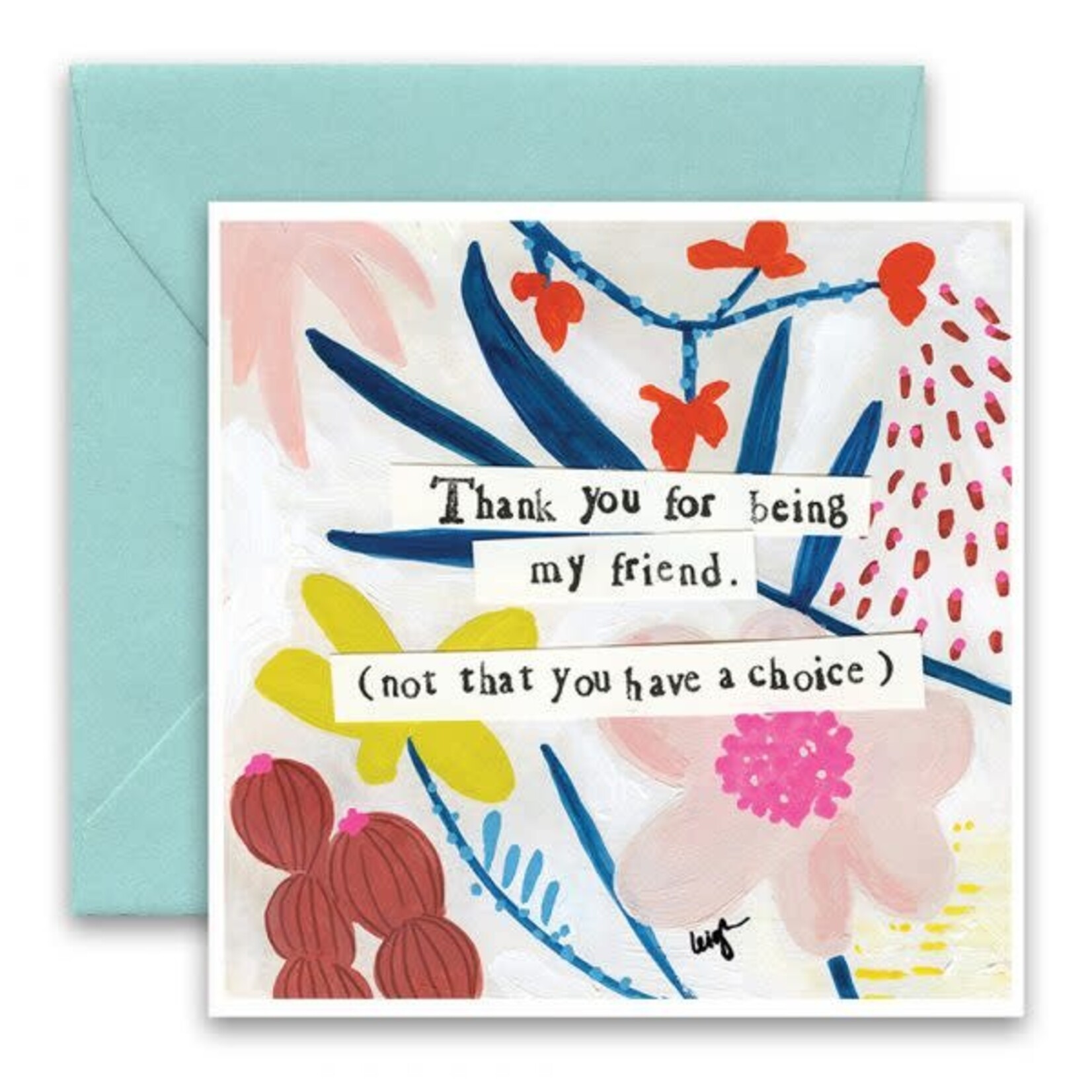 Curly Girl Designs Thank You For Being My Friend Card