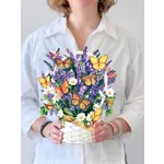 FreshCut Paper Lavender & Butterflies Pop Up Bouquet