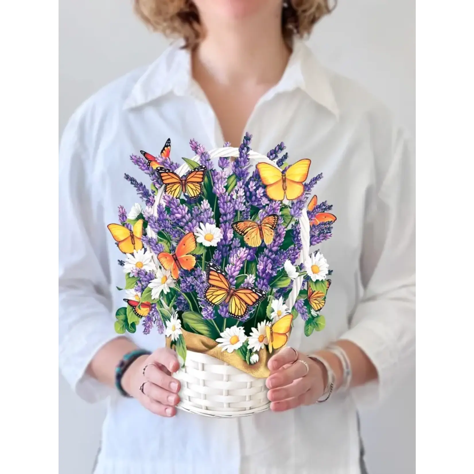 FreshCut Paper Lavender & Butterflies Pop Up Bouquet