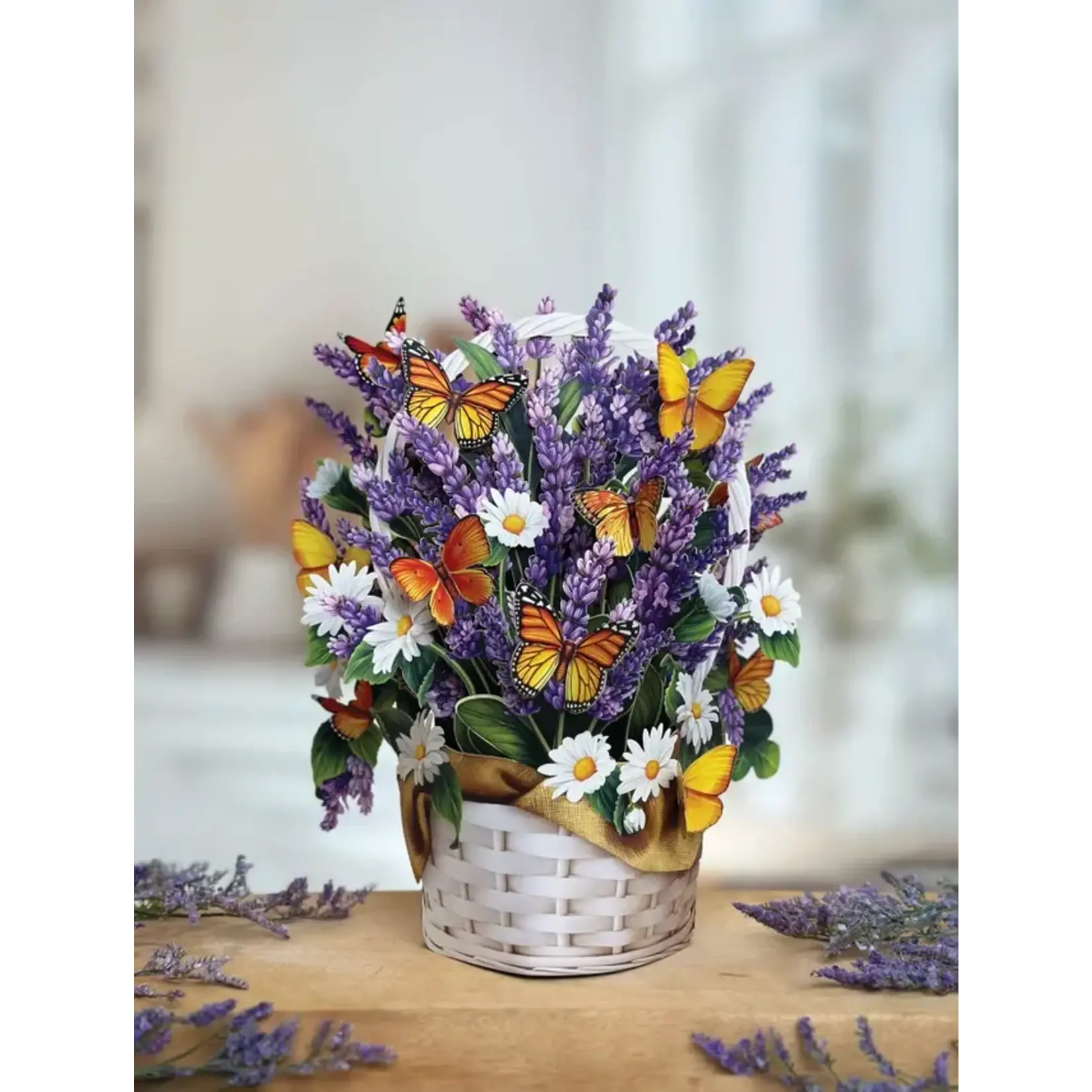 FreshCut Paper Lavender & Butterflies Pop Up Bouquet