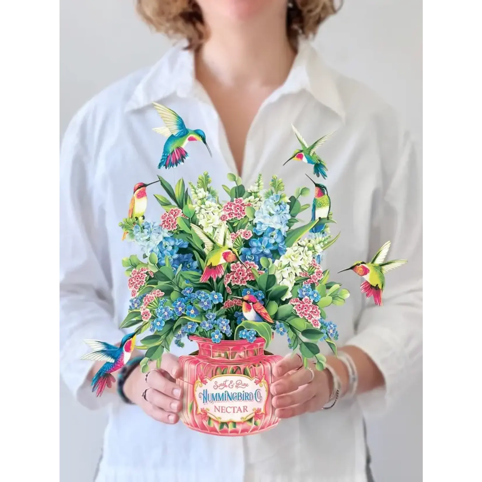 FreshCut Paper Hummingbird Oasis Pop Up Bouquet