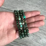 Keystone Crystals 6mm African Turquoise Bracelet