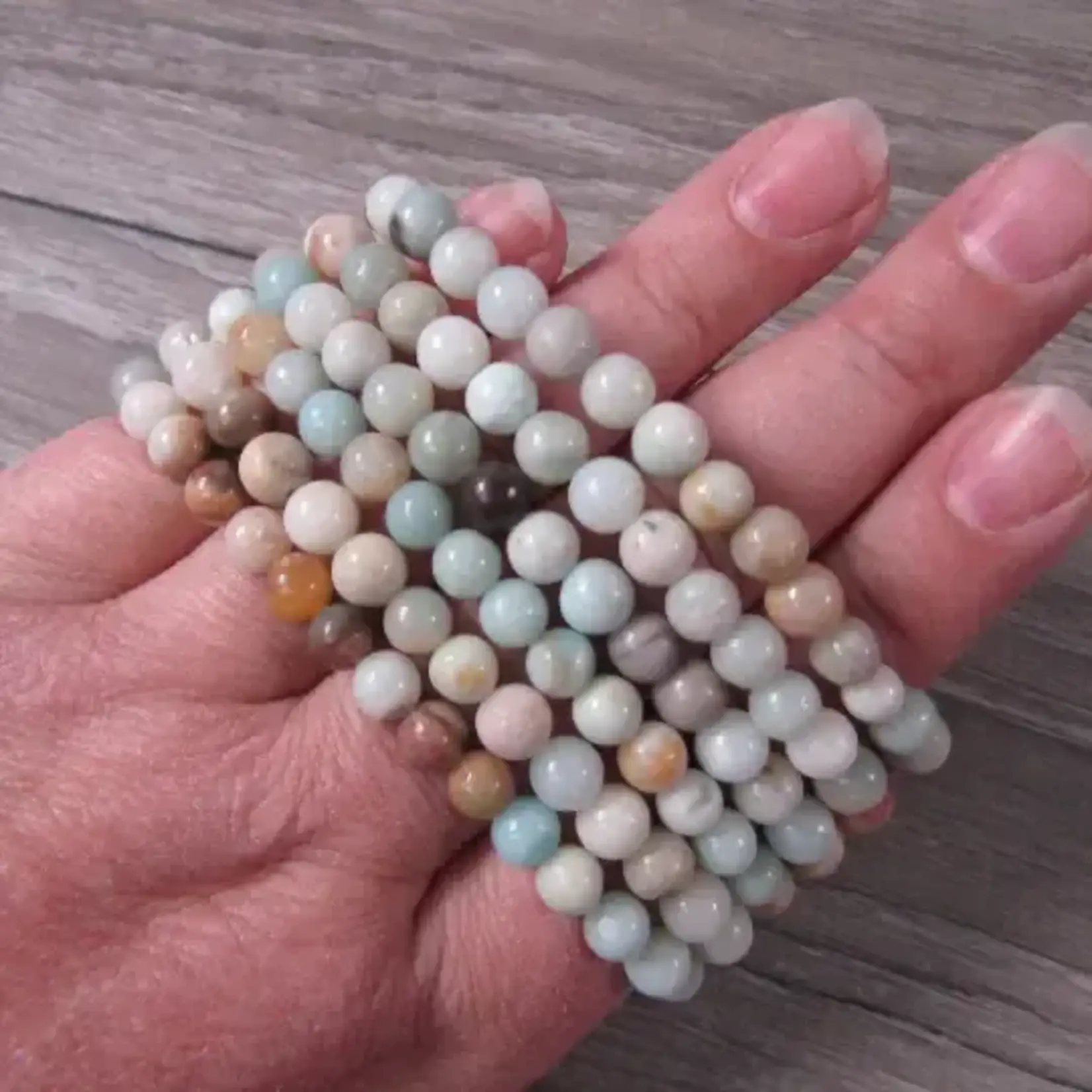 Keystone Crystals 6mm Amazonite Bracelet