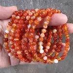 Keystone Crystals 6mm Carnelian Bracelet