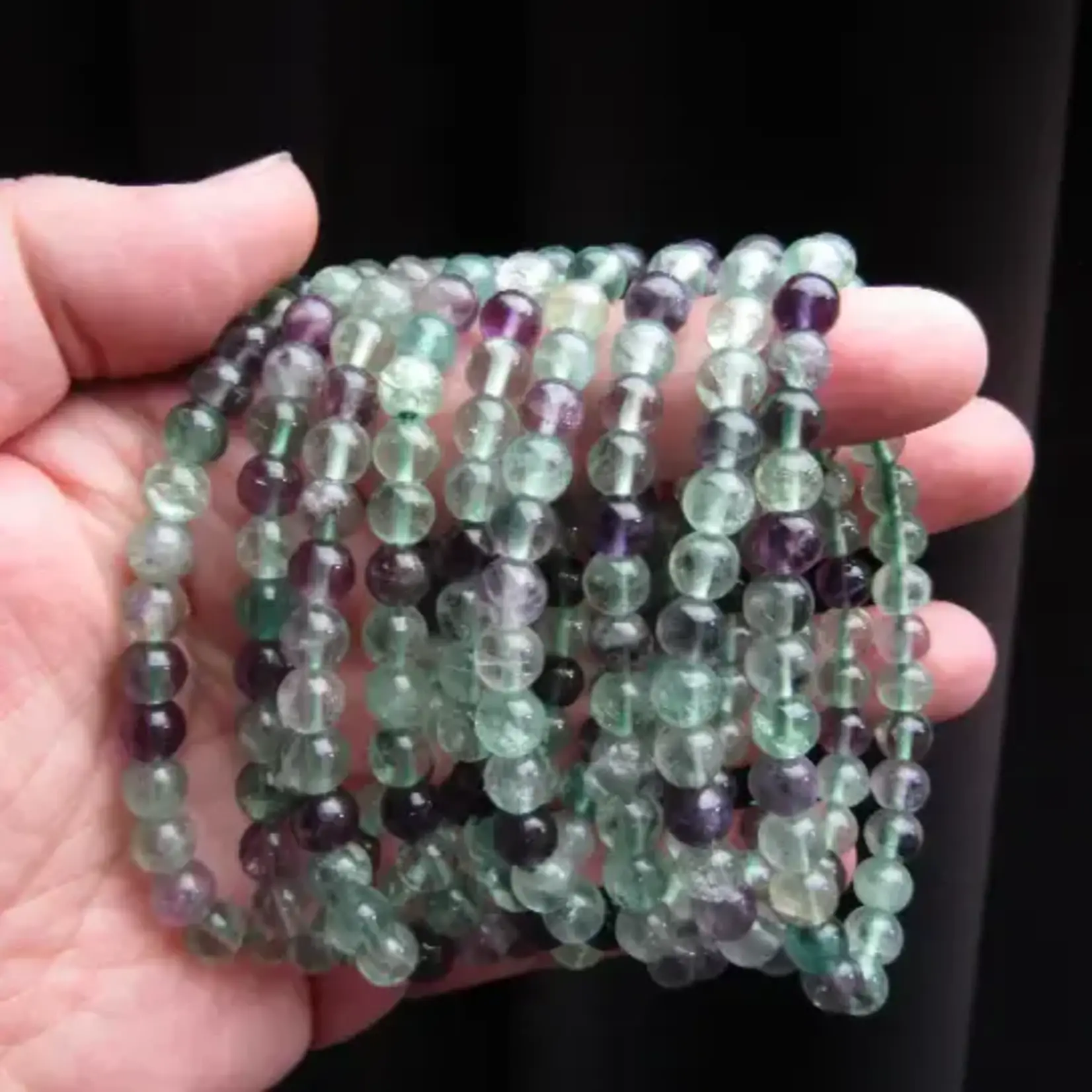 Keystone Crystals 6mm Fluorite Bracelet