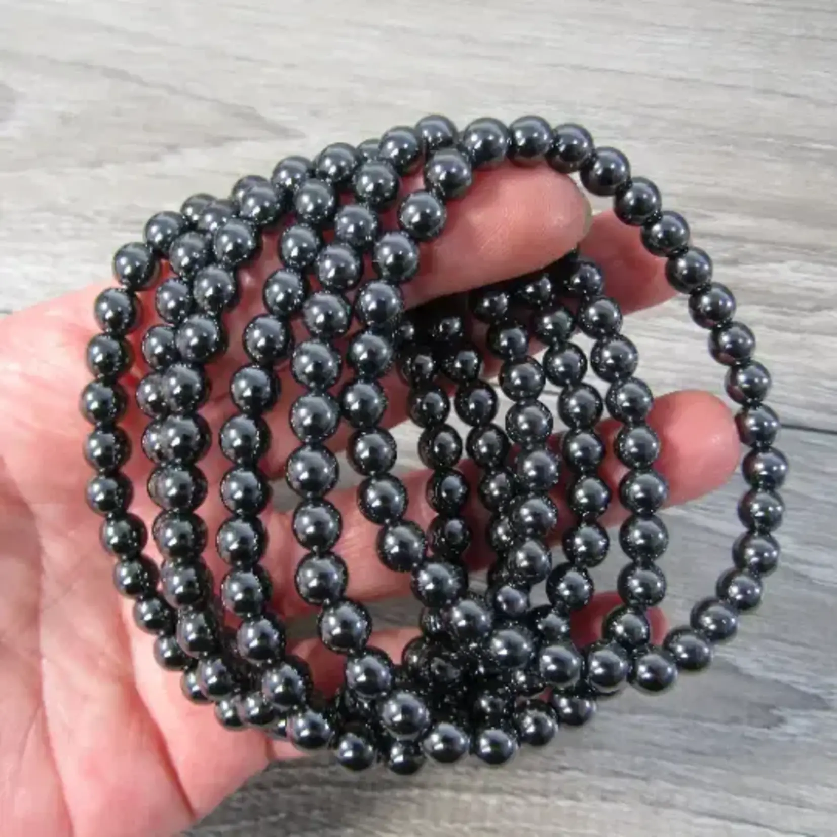 Keystone Crystals 6mm Hematite Bracelet